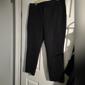 New $128 Cabi Black Dress Pant 12 Front Seams & Slits Holiday Trousers Wide Band